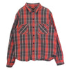 TENDERLOIN テンダーロイン T-HEAVY FLANNEL SHT ヘビーネル チェック 長袖 シャツ レッド レッド系 M【中古】