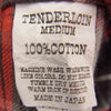 TENDERLOIN テンダーロイン T-HEAVY FLANNEL SHT ヘビーネル チェック 長袖 シャツ レッド レッド系 M【中古】
