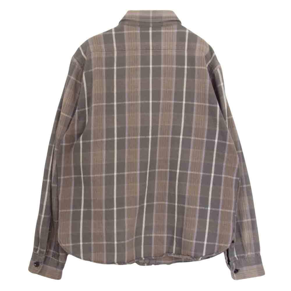 TENDERLOIN テンダーロイン T-HEAVY FLANNEL SHT ヘビーネル チェック 長袖 シャツ レッド ブラウン系 M【中古】
