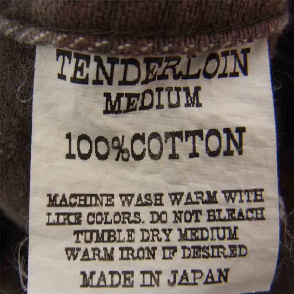 TENDERLOIN テンダーロイン T-HEAVY FLANNEL SHT ヘビーネル チェック 長袖 シャツ レッド ブラウン系 M【中古】