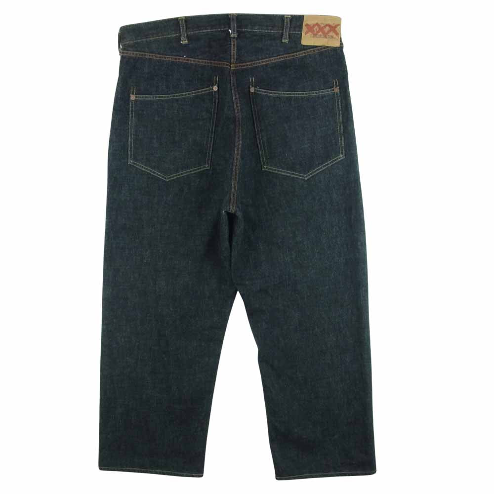 TENDERLOIN テンダーロイン 20AW XXX リジッド ボタンフライ ステッチ2カラー デニム パンツ インディゴブルー系 36【中古】