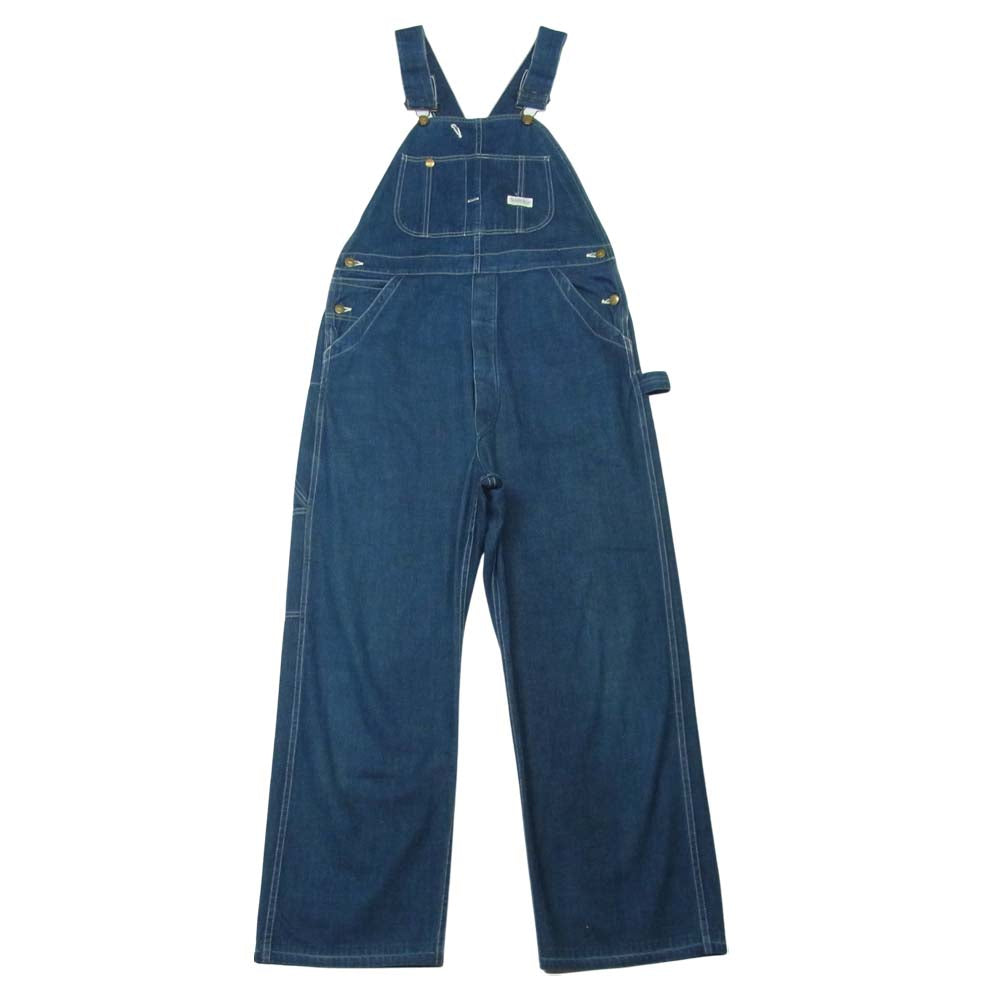 AT LAST アットラスト デニム オーバーオール インディゴブルー系 34【中古】