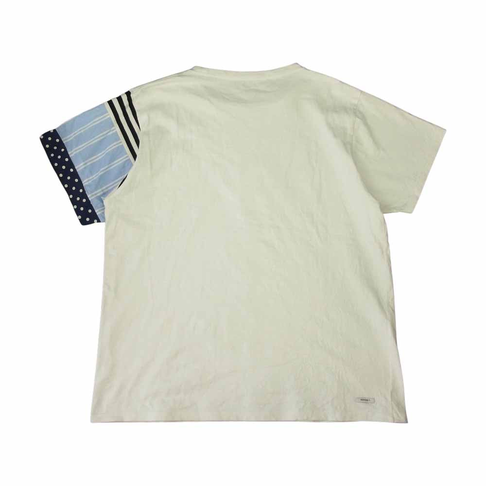 SOPHNET. ソフネット SOPH-192088 SLEEVE PANELED BIG TEE スリーブ パネルド ビッグ Ｔシャツ ホワイト系 L【中古】