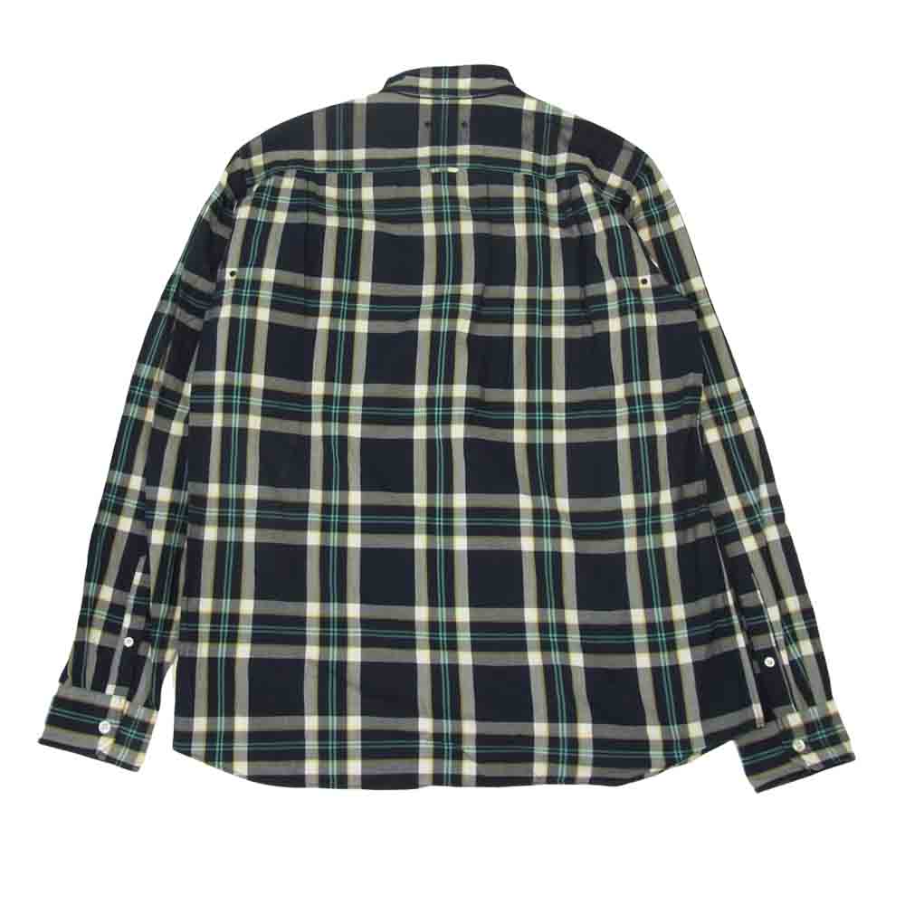 SOPHNET. ソフネット 17SS SOPH-170088 SCORPION CHECK B.D SHIRT スコーピオン チェック ボタン ダウン シャツ ネイビー系 L【中古】