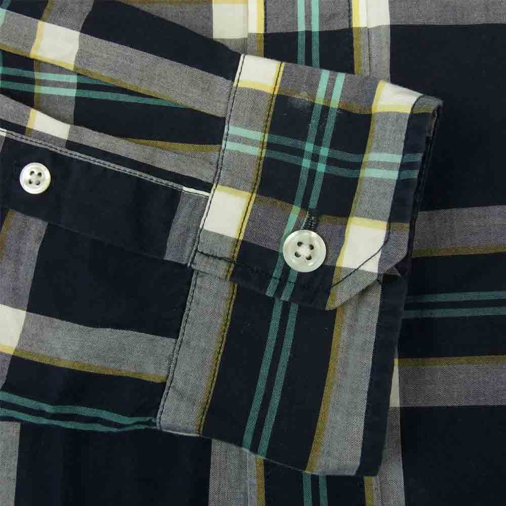 SOPHNET. ソフネット 17SS SOPH-170088 SCORPION CHECK B.D SHIRT スコーピオン チェック ボタン ダウン シャツ ネイビー系 L【中古】