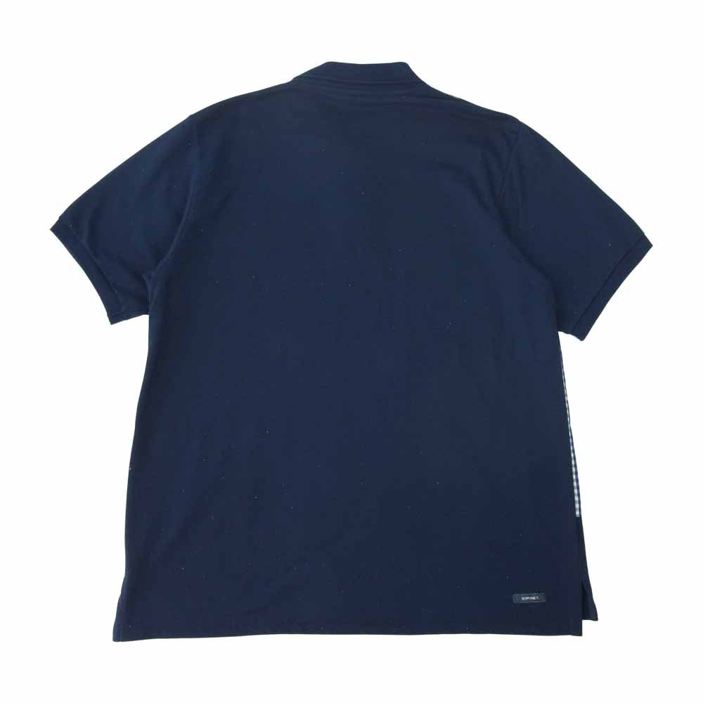 SOPHNET. ソフネット SOPH-160076 FABRIC MIX POLO ファブリック ミックス ポロ ネイビー系 L【中古】
