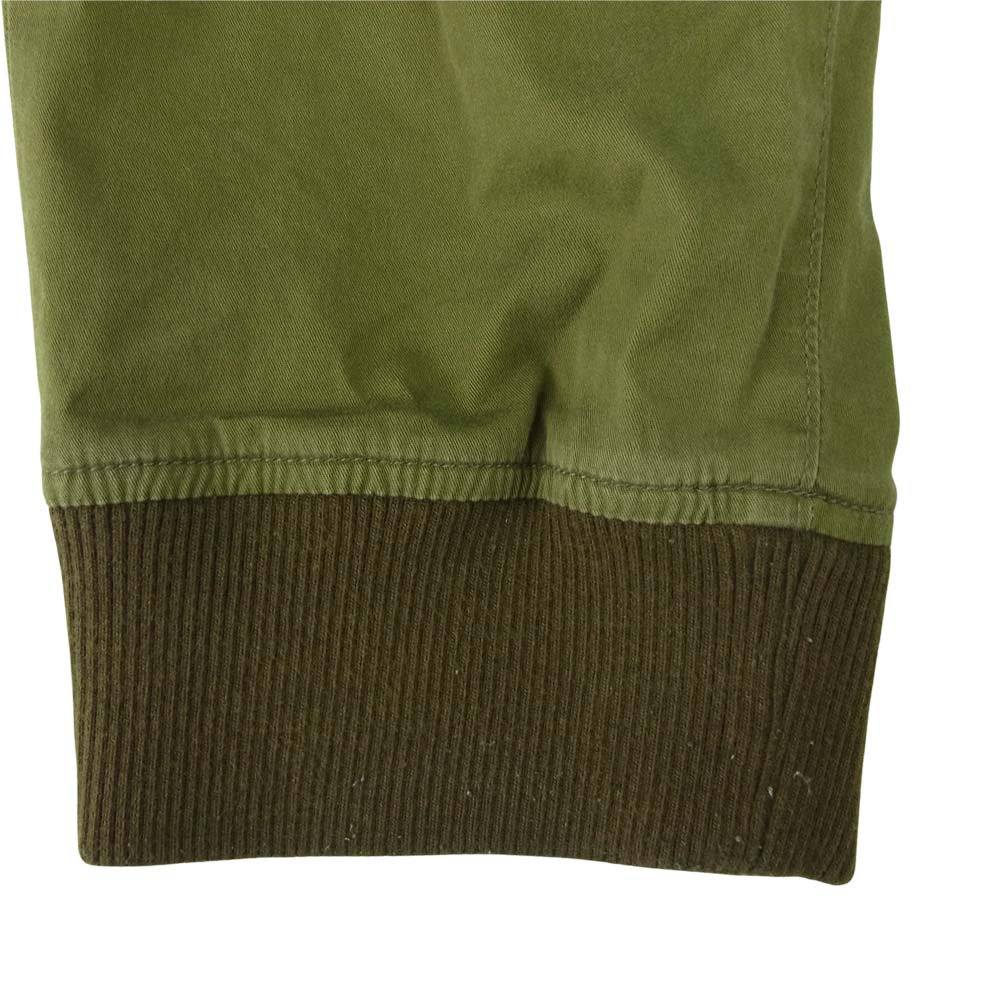 SOPHNET. ソフネット SOPH-180055 STRETCH COTTON RIB 2 TUCK PANTS ストレッチ コットン リブ タック パンツ カーキ系 L【中古】