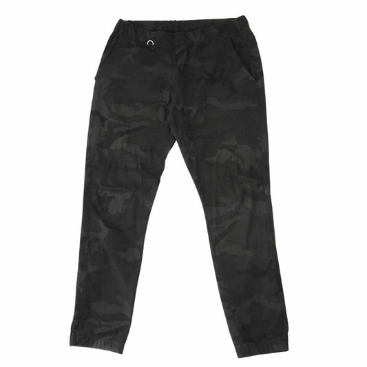 uniform experiment ユニフォームエクスペリメント UE-178026 SLIM-FIT STRETCH COTTON JOGGER PANT スリム フィット ストレッチ ジョガー パンツ ブラック系 3【中古】