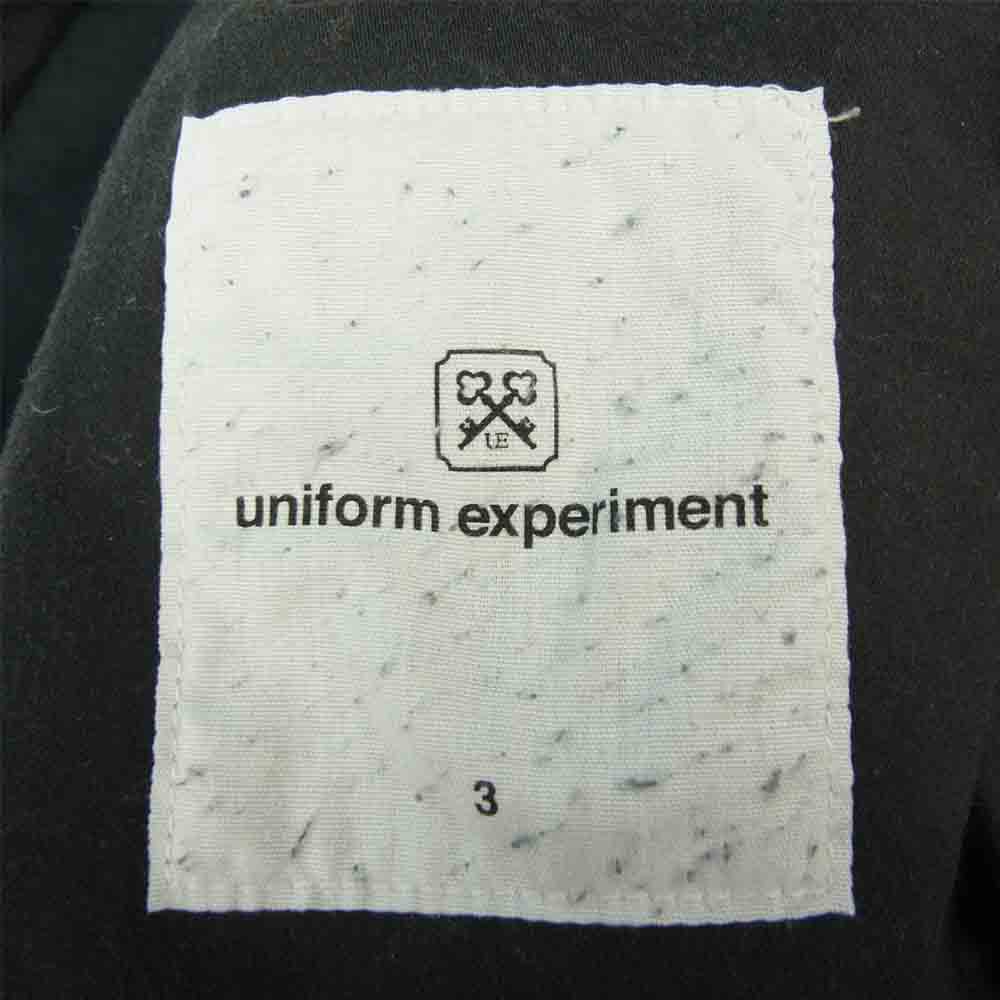 uniform experiment ユニフォームエクスペリメント UE-178026 SLIM-FIT STRETCH COTTON JOGGER PANT スリム フィット ストレッチ ジョガー パンツ ブラック系 3【中古】