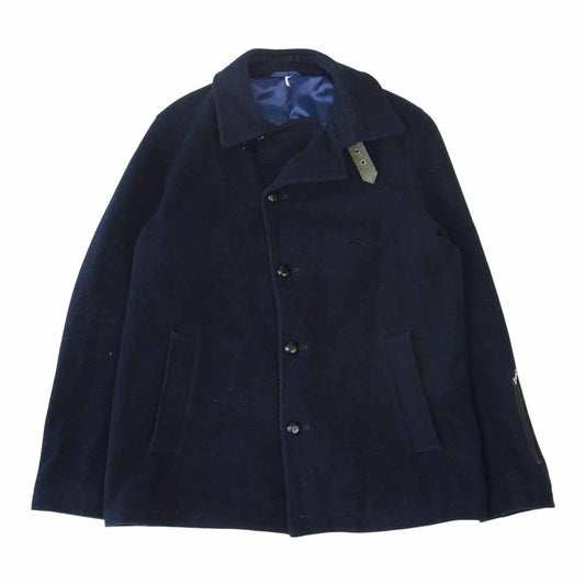 SOPHNET. ソフネット SOPH-178024 MOSSER MELTON SHORT COAT モッサー メルトン ショート コート ベルト ネイビー系 M【中古】