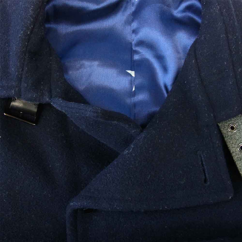 SOPHNET. ソフネット SOPH-178024 MOSSER MELTON SHORT COAT モッサー メルトン ショート コート ベルト ネイビー系 M【中古】