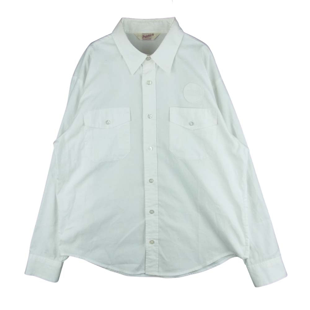 TENDERLOIN テンダーロイン T-WORK SHT ワッペン ワーク 長袖 シャツ 日本製 ホワイト系 M【中古】