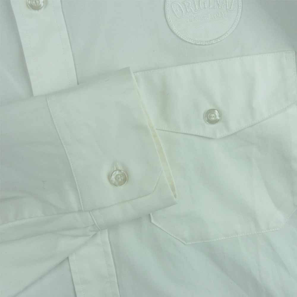 TENDERLOIN テンダーロイン T-WORK SHT ワッペン ワーク 長袖 シャツ 日本製 ホワイト系 M【中古】
