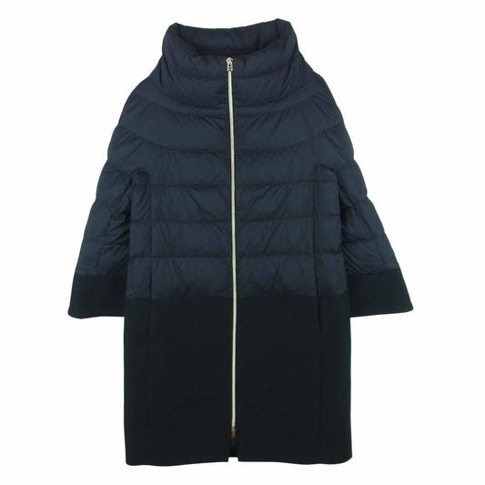 Herno ヘルノ 29116-27890-5 ヘルノジャパンタグ ウール ナイロン 切替 ダウン コート ブラック系 40【中古】