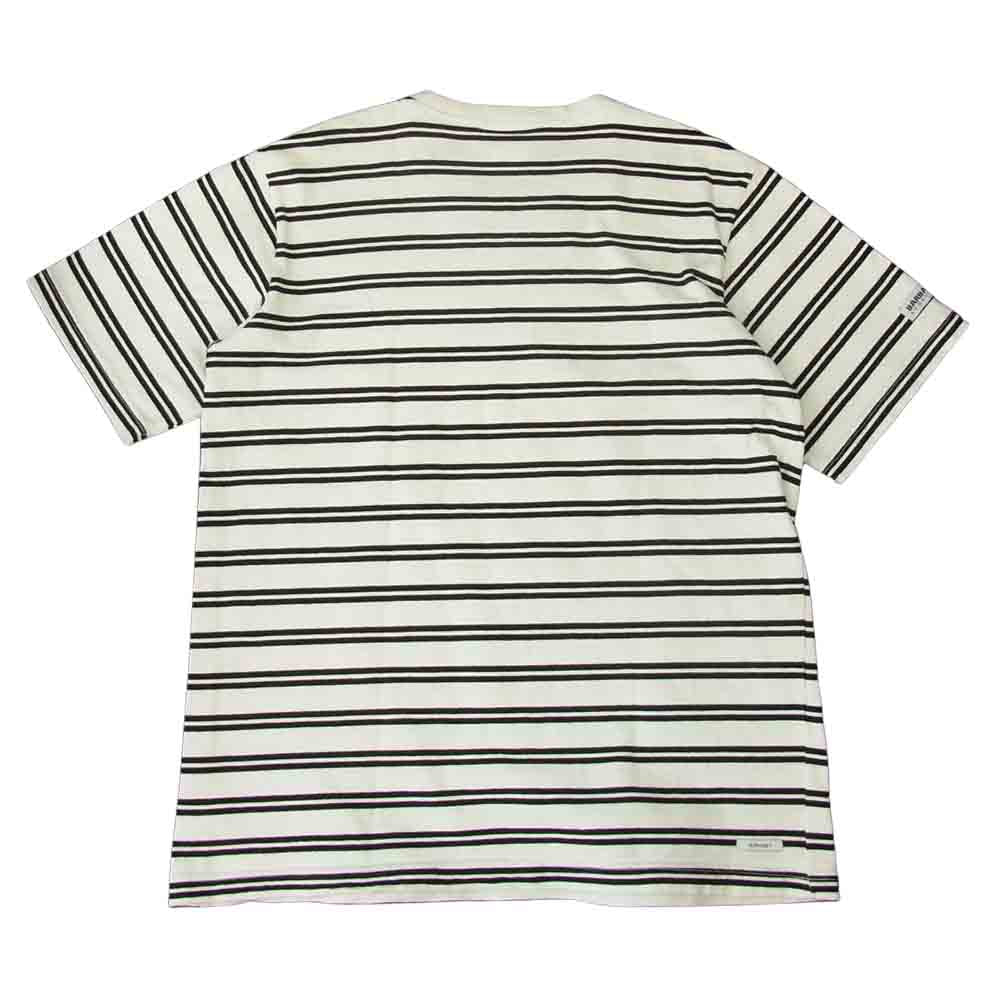 SOPHNET. ソフネット SOPH-180166 × BARBARIAN BORDER TEE バーバリアン ボーダー Tシャツ 半袖 ホワイト系 ブラック系 L【中古】
