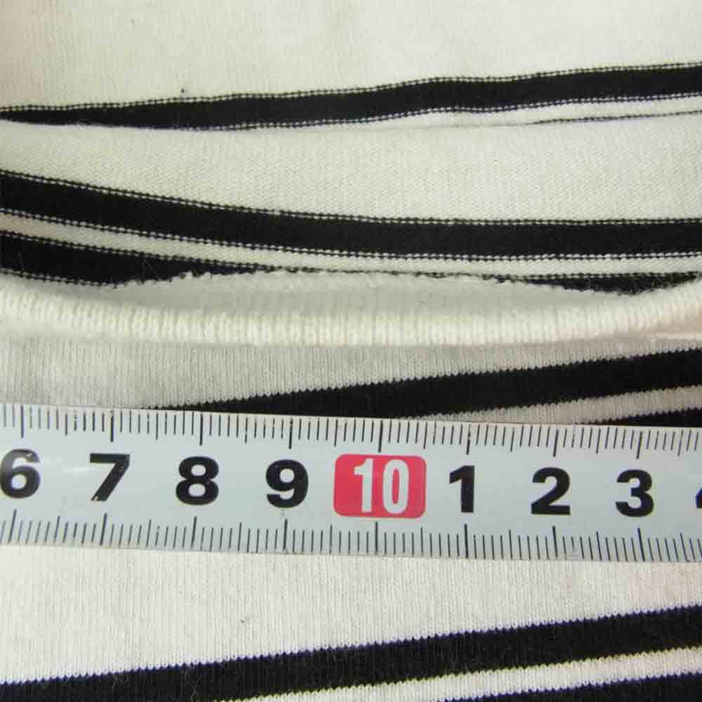 SOPHNET. ソフネット SOPH-180166 × BARBARIAN BORDER TEE バーバリアン ボーダー Tシャツ 半袖 ホワイト系 ブラック系 L【中古】