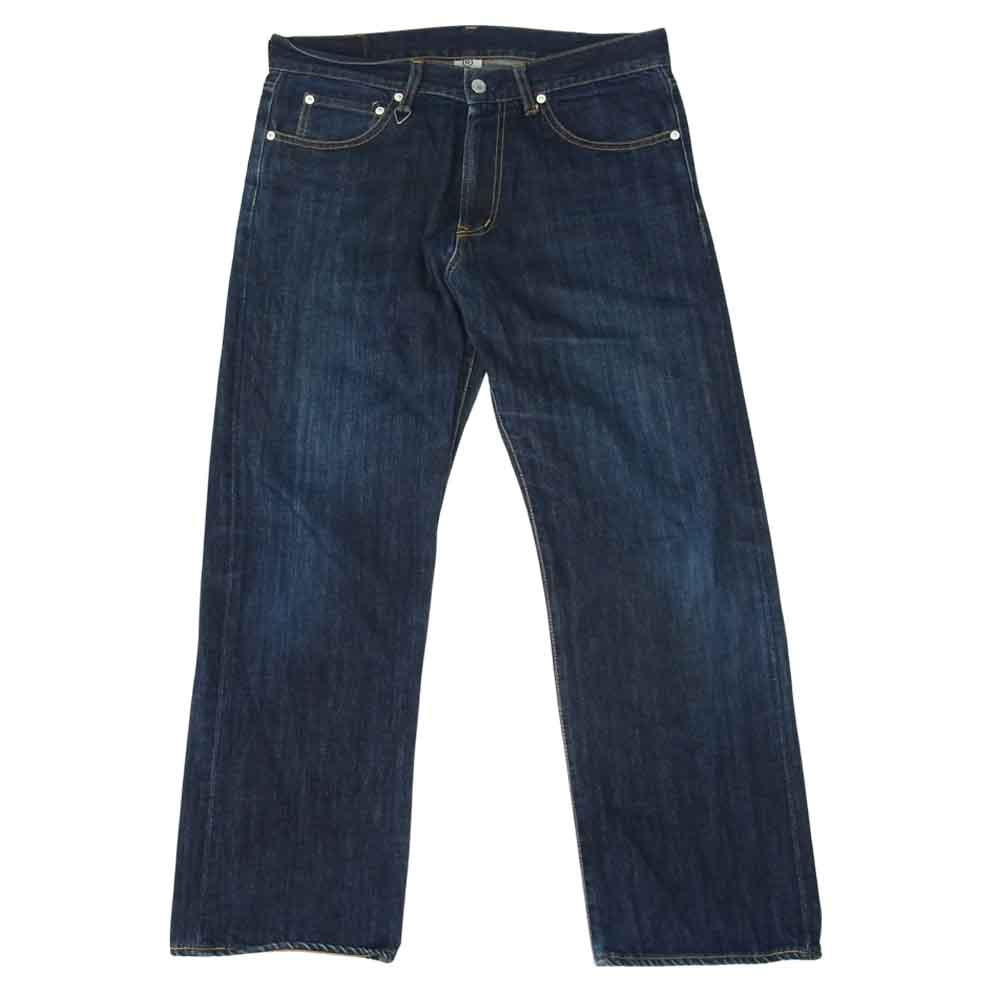 デニム パンツ ポケット内布 ストライプ インディゴブルー系 L【中古】