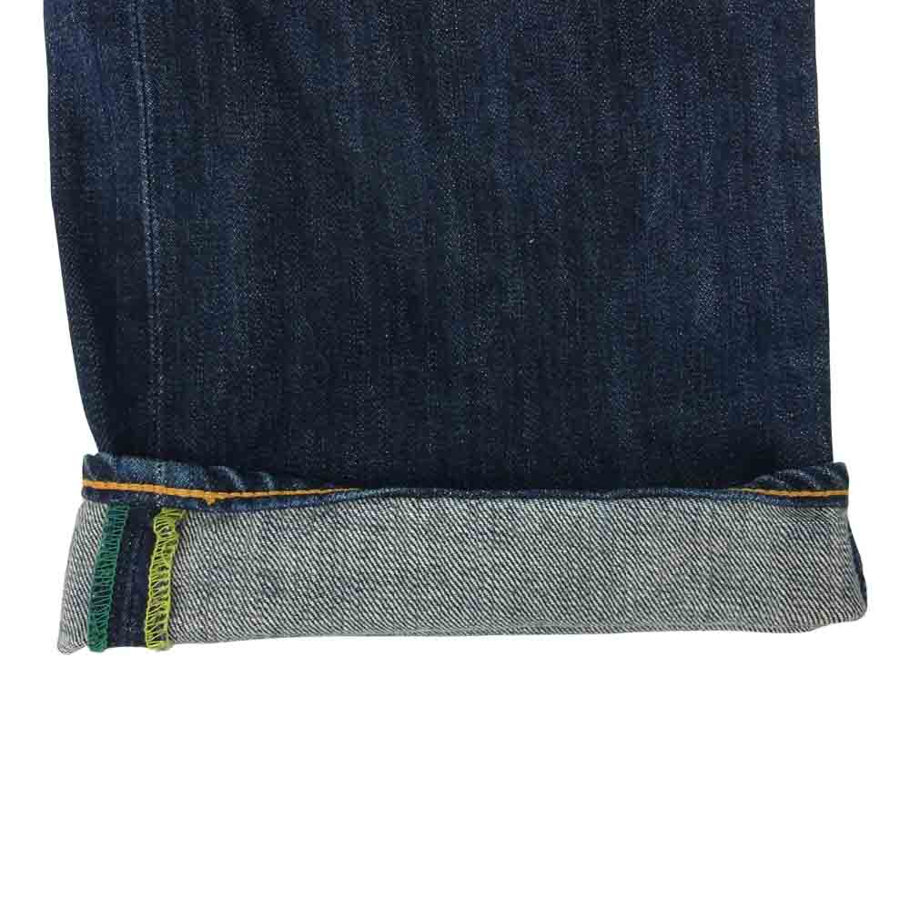 デニム パンツ ポケット内布 ストライプ インディゴブルー系 L【中古】