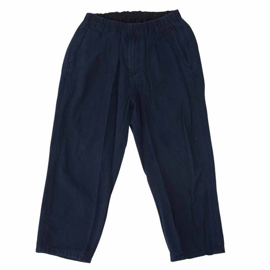 nonnative ノンネイティブ 18SS NN-P3363 MANAGER EASY SHIN CUT PANTS RELAX FIT COTTON GROSGRAIN コットン グログラン イージー パンツ ネイビー系 2【中古】