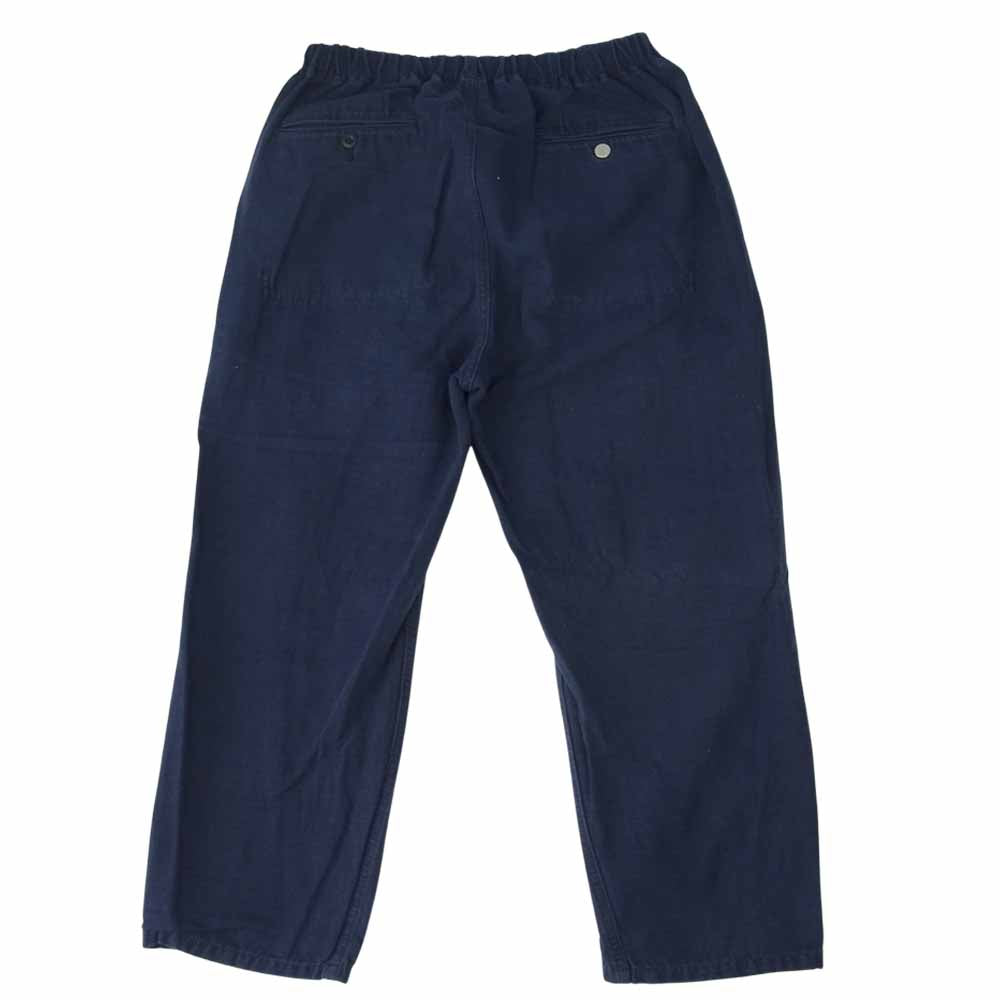 nonnative ノンネイティブ 18SS NN-P3363 MANAGER EASY SHIN CUT PANTS RELAX FIT COTTON GROSGRAIN コットン グログラン イージー パンツ ネイビー系 2【中古】