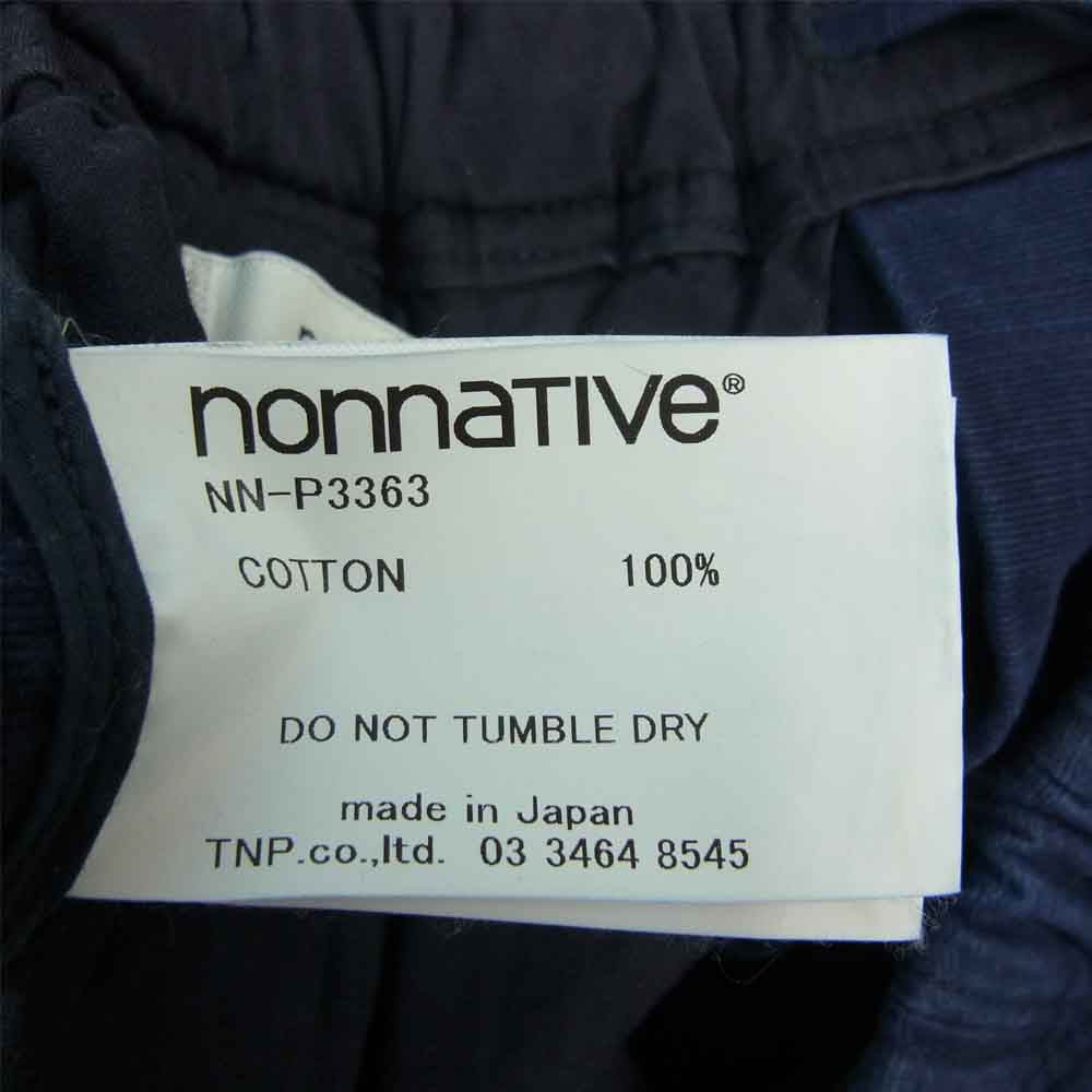 nonnative ノンネイティブ 18SS NN-P3363 MANAGER EASY SHIN CUT PANTS RELAX FIT COTTON GROSGRAIN コットン グログラン イージー パンツ ネイビー系 2【中古】