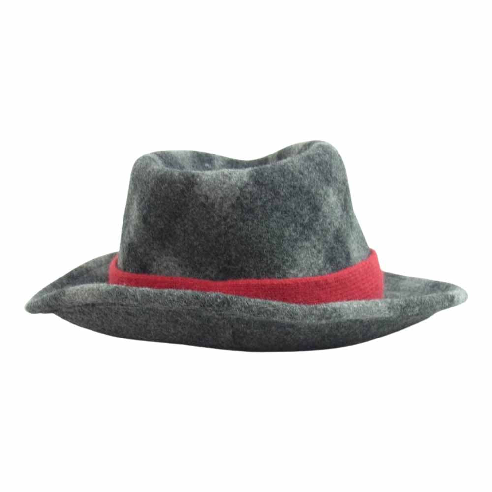 Vivienne Westwood ヴィヴィアンウエストウッド オーブ刺繍 チェック ウール ハット グレー系 S~M【中古】