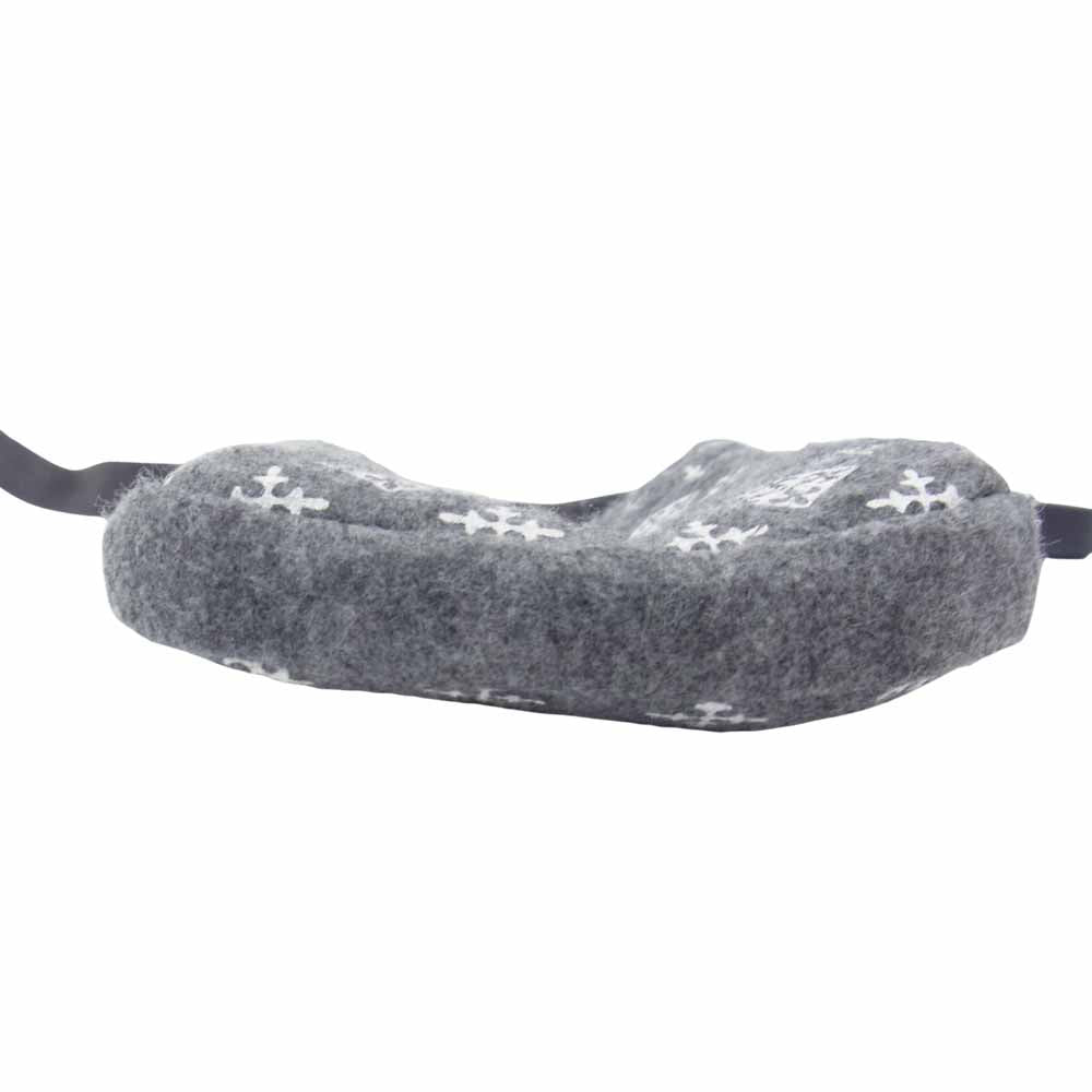 ラシット 総柄 ポーチ ミニ ショルダー バッグ グレー系【極上美品】【中古】