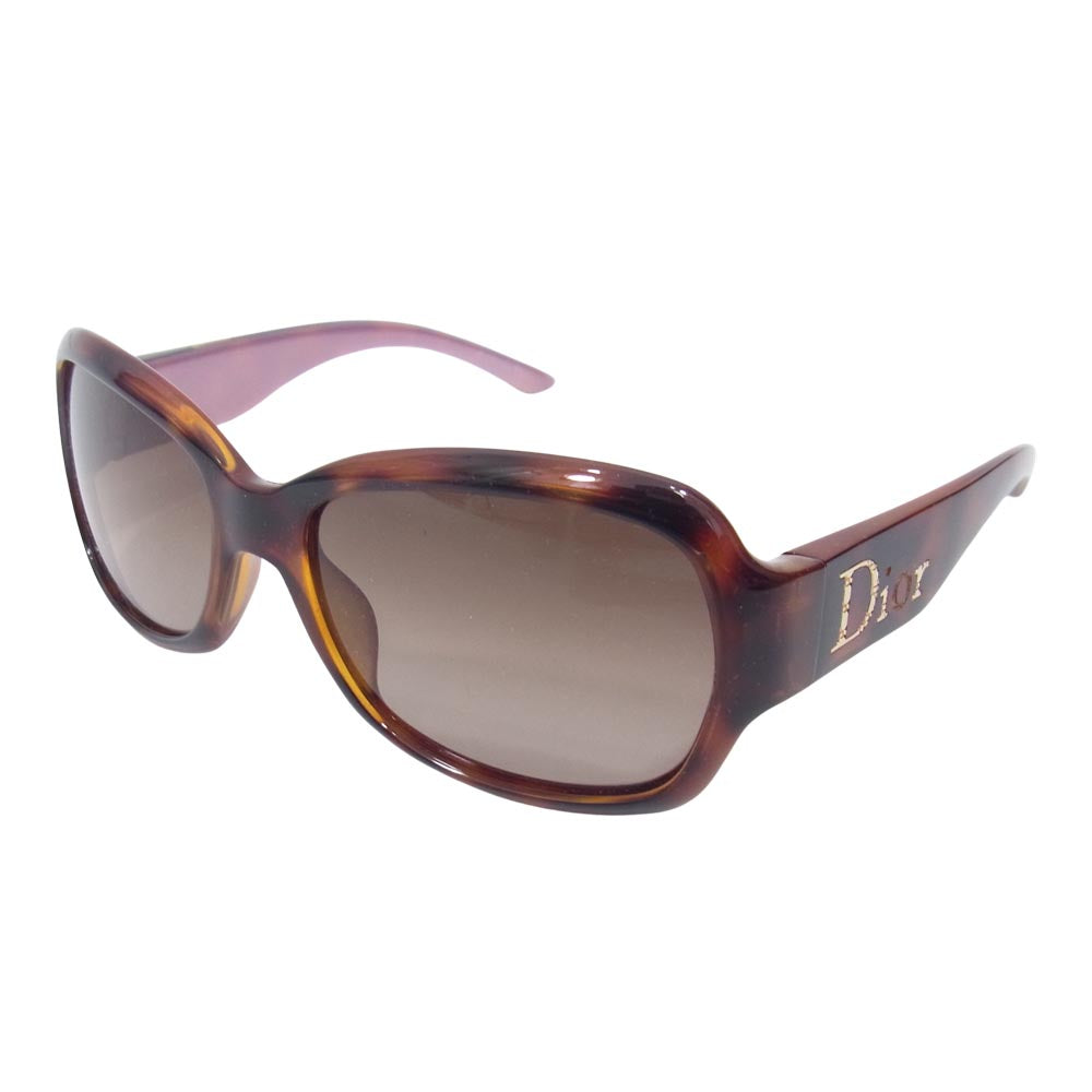 Christian Dior クリスチャンディオール イタリア製 TRND8 ロゴ テンプル サングラス ブラウン系【中古】