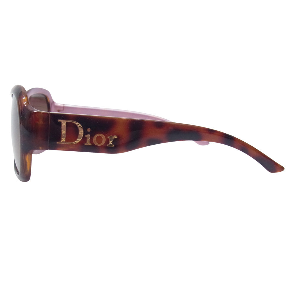 Christian Dior クリスチャンディオール イタリア製 TRND8 ロゴ テンプル サングラス ブラウン系【中古】