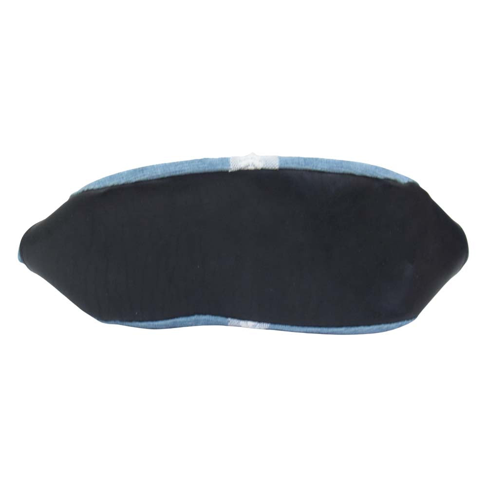 mina perhonen ミナペルホネン US9609 forest parade cuddle bag フォレストパレード カドルバッグ がま口 ハンドバッグ ブルー系【極上美品】【中古】