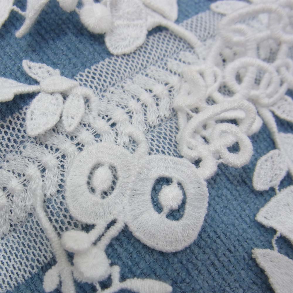 mina perhonen ミナペルホネン US9609 forest parade cuddle bag フォレストパレード カドルバッグ がま口 ハンドバッグ ブルー系【極上美品】【中古】