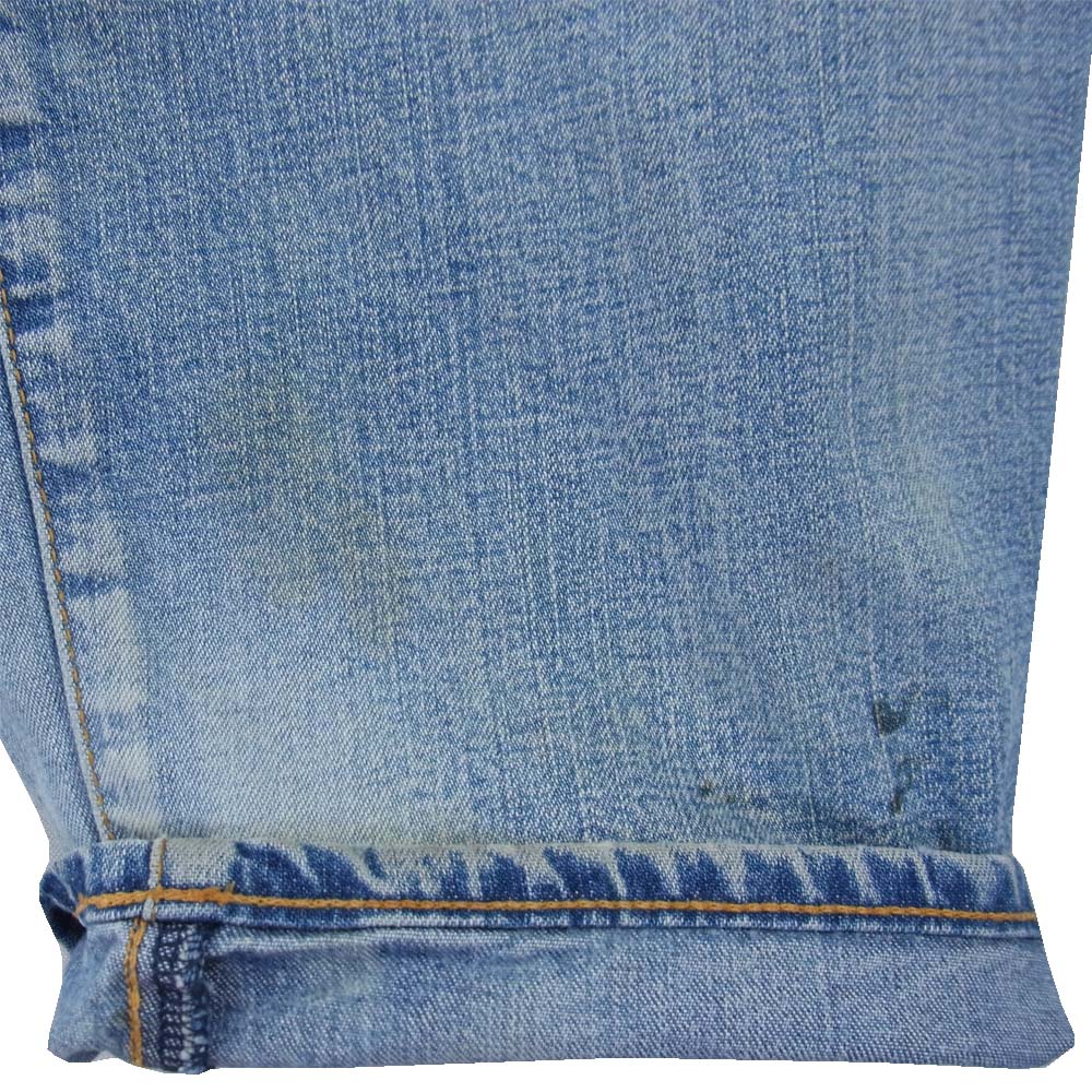カラービーコン ワイド テーパード デニム パンツ インディゴブルー系 3【中古】