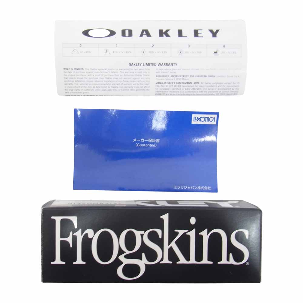 OAKLEY オークリー 国内正規品 ミラリジャパン OO9245-5754 CHECKBOX COLLECTION チェックボックスコレクション FROG SKIN フロッグ スキン アジアンフィット サングラス ブラック系 54 □17 138【中古】