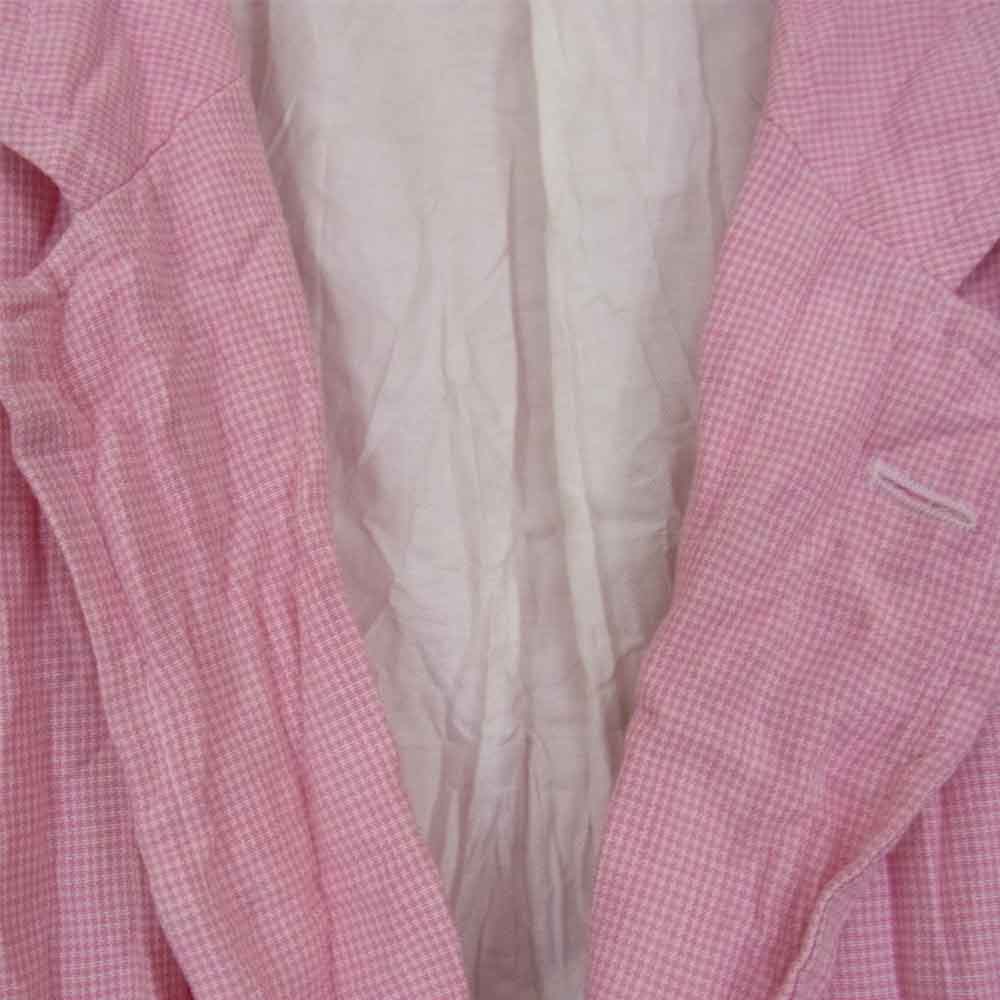 COMME des GARCONS コムデギャルソン HOMME オム AD2007 HA-J057 皺加工 リネン テーラード ジャケット ピンク系 S【中古】