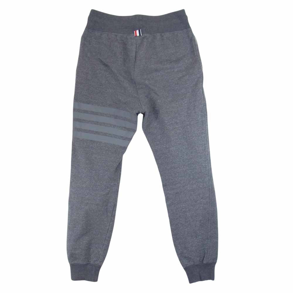 THOM BROWNE トムブラウン 01111F3021 国内正規品 4ライン トリコロールテープ スウェット パンツ グレー系 1【中古】