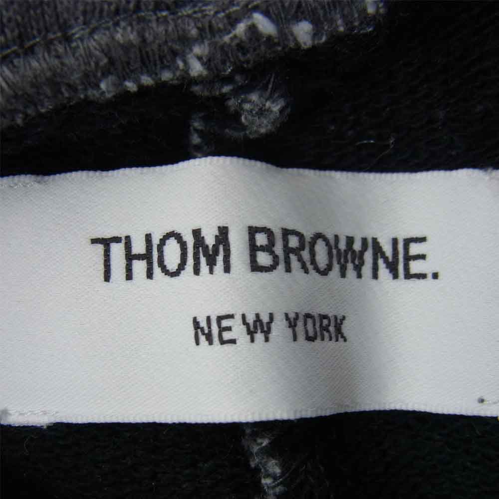 THOM BROWNE トムブラウン 01111F3021 国内正規品 4ライン トリコロールテープ スウェット パンツ グレー系 1【中古】
