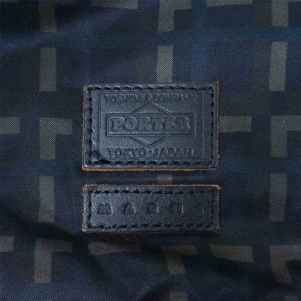 MARNI マルニ × PORTER ポーター 2WAY ショルダー トート ヘルメット バッグ ブラック系【中古】