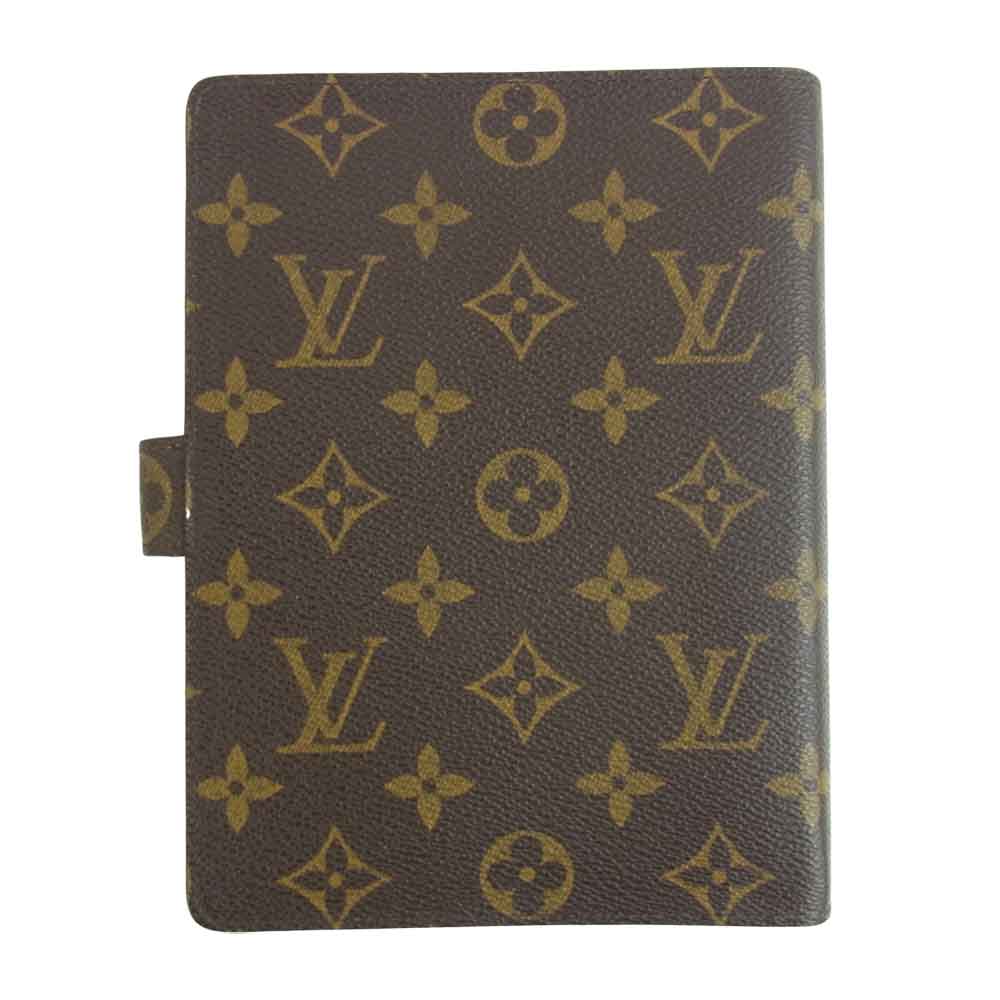 LOUIS VUITTON ルイ・ヴィトン R20105 アジェンダ MM 6穴式 手帳 カバー システム 手帳 ブラウン系【中古】
