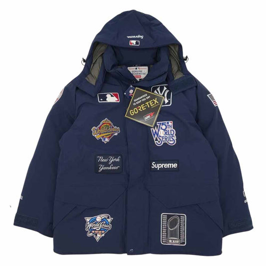 Supreme シュプリーム New York Yankees GORE-TEX 700-Fill Down Jacket ヤンキース ネイビー系 M【新古品】【未使用】【中古】
