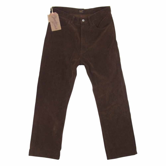 TENDERLOIN テンダーロイン T-RIDERS E CORDUROY コーデュロイ ライダース パンツ ブラウン系 S【中古】
