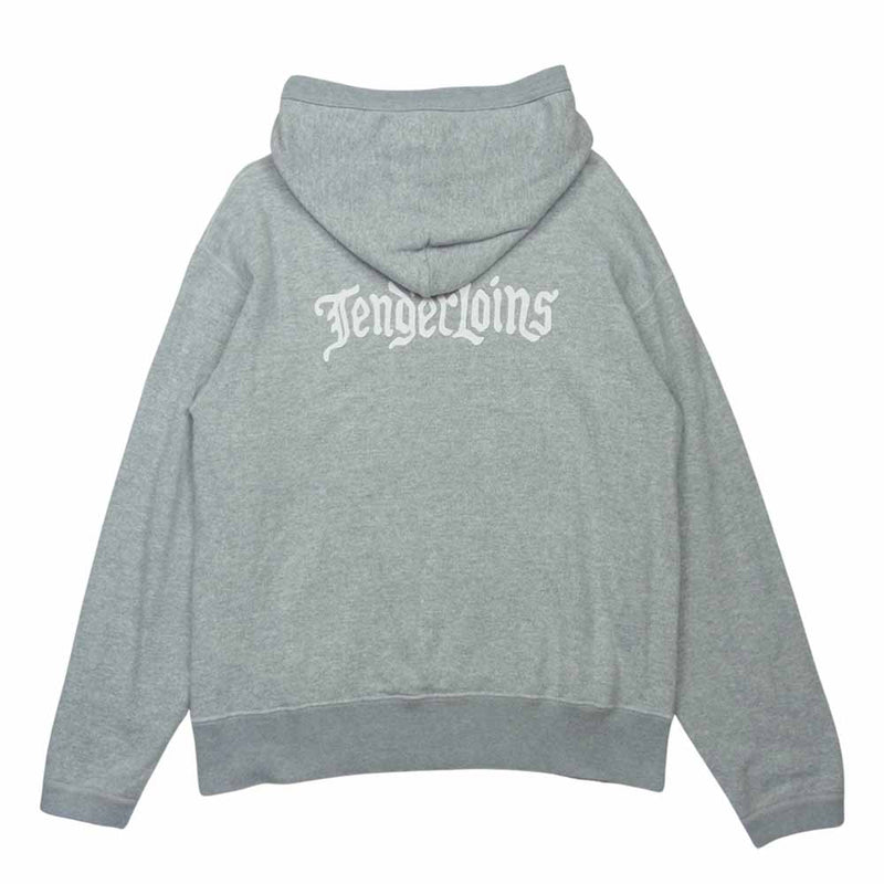 TENDERLOIN テンダーロイン T-PARKA バックプリント プルオーバー パーカー コットン 日本製 グレー系 S【中古】