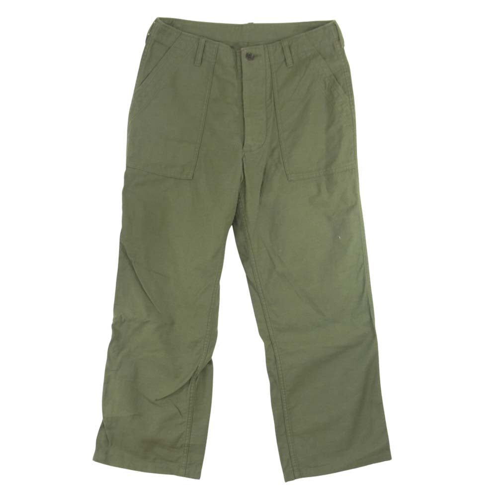 TENDERLOIN テンダーロイン T-ARMY PNT アーミー ミリタリー ベイカー ファティーグ パンツ グリーン カーキ系 XS【中古】