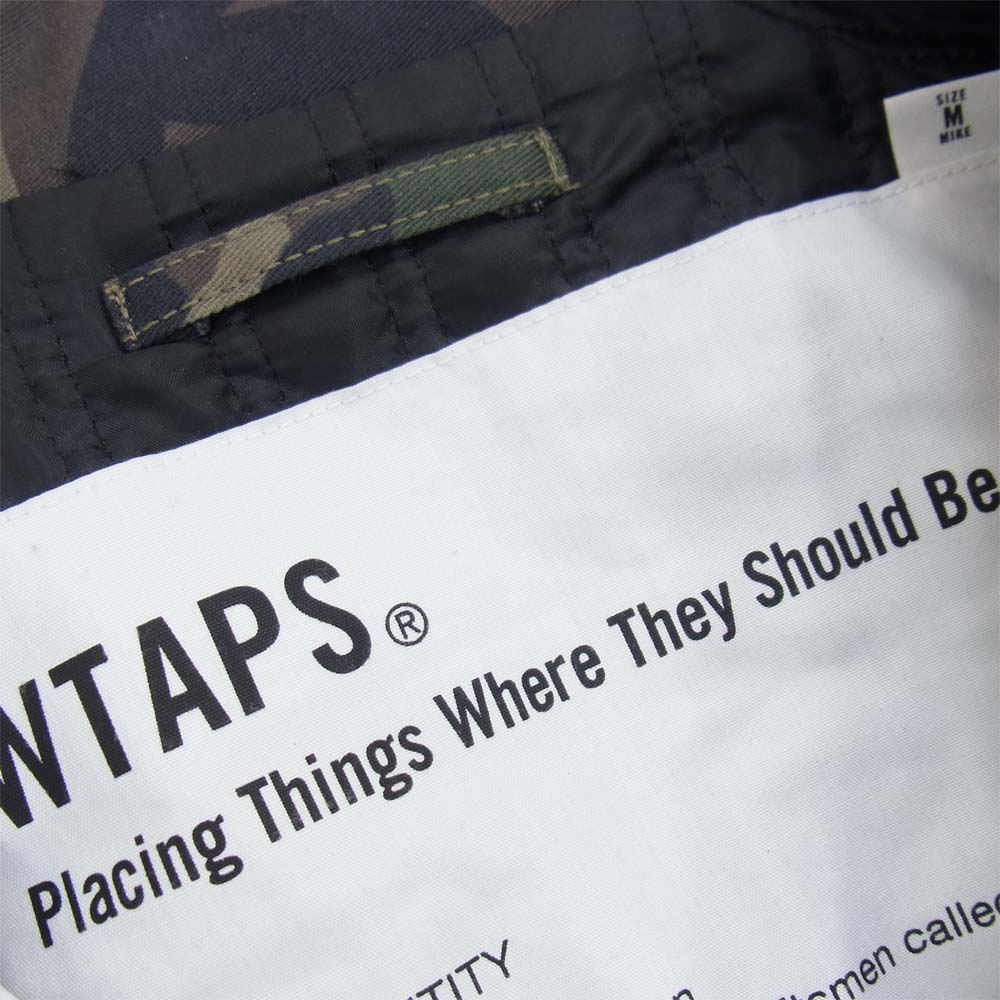 WTAPS ダブルタップス 162LTDT-JKM04 WINDBREAKER 02 ウインドブレーカー カモ ジャケット カーキ系 M【中古】