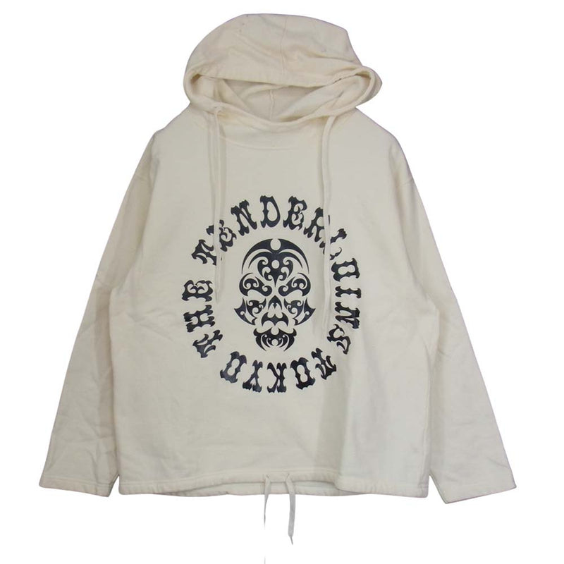 TENDERLOIN テンダーロイン T-SWEAT PARKA ボルネオスカル プリント プルオーバー パーカー オフホワイト系 S【中古】