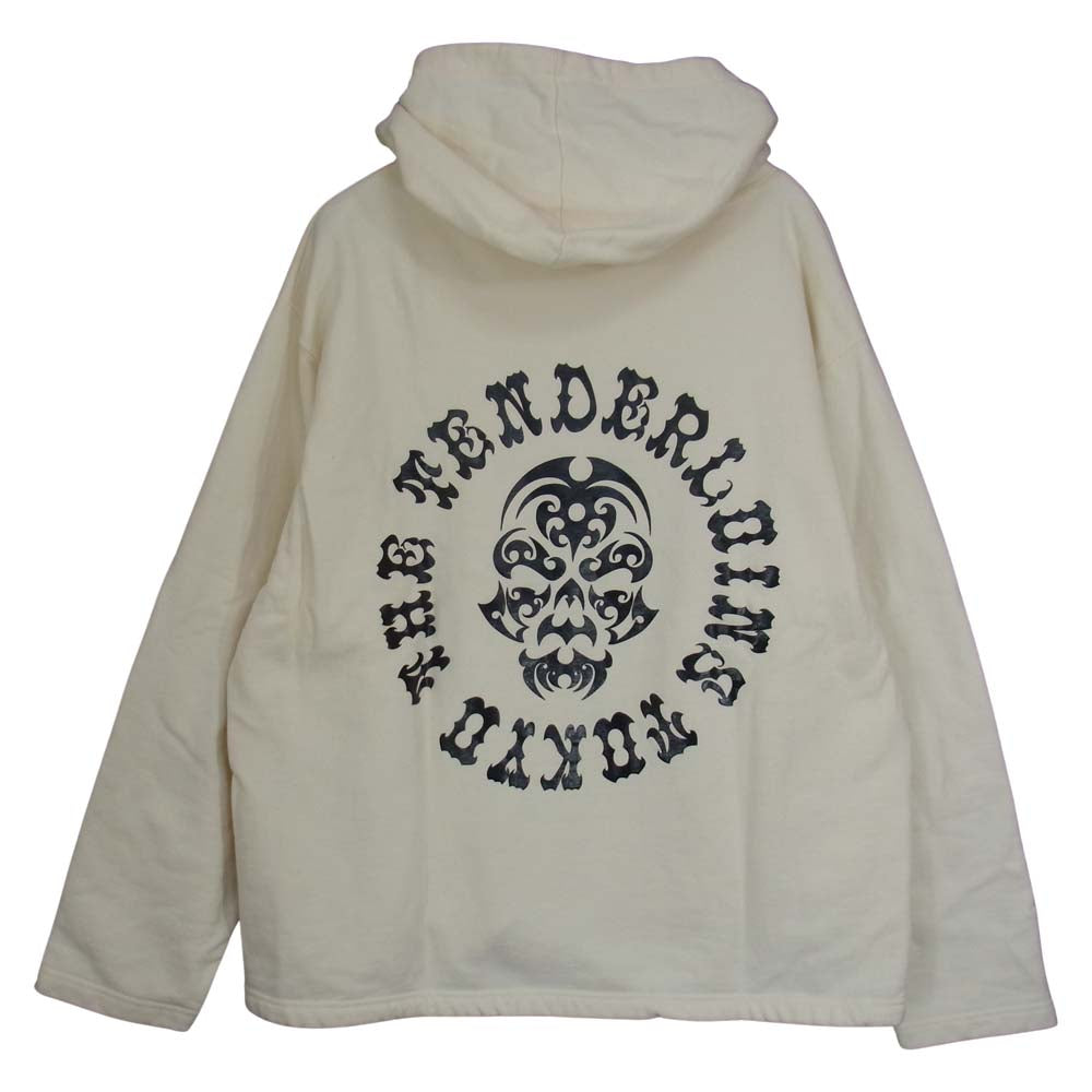 TENDERLOIN テンダーロイン T-SWEAT PARKA ボルネオスカル プリント プルオーバー パーカー オフホワイト系 S【中古】