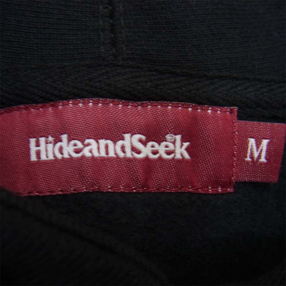 TENDERLOIN テンダーロイン × Hideandseek ハイドアンドシーク プリント プルオーバー パーカー ブラック系 M【中古】