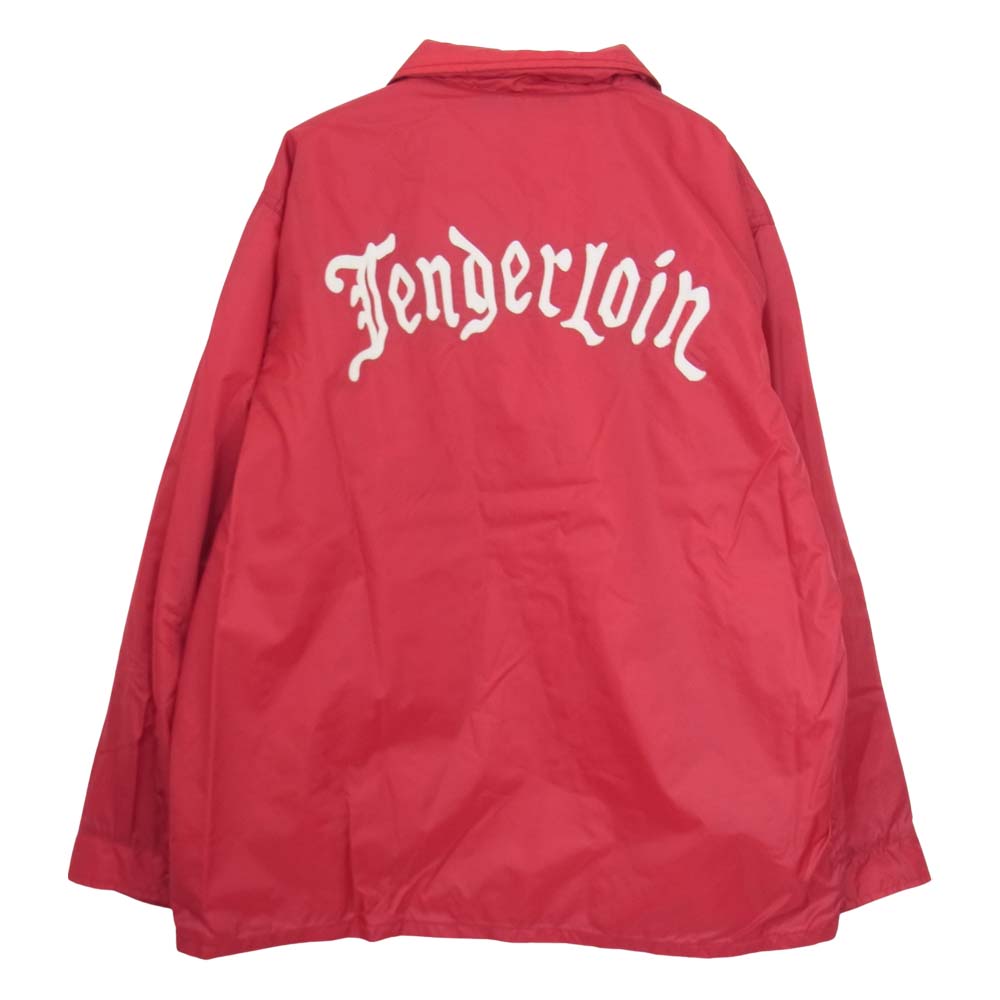 TENDERLOIN テンダーロイン T-COACH JKT ワッペン ナイロン コーチ ジャケット レッド系 S【中古】