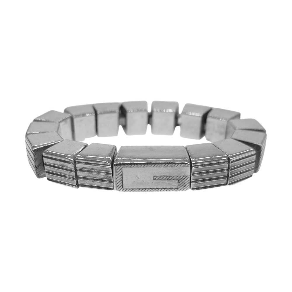 GUCCI グッチ ブロック チェーン リング シルバー系 16.5号【中古】