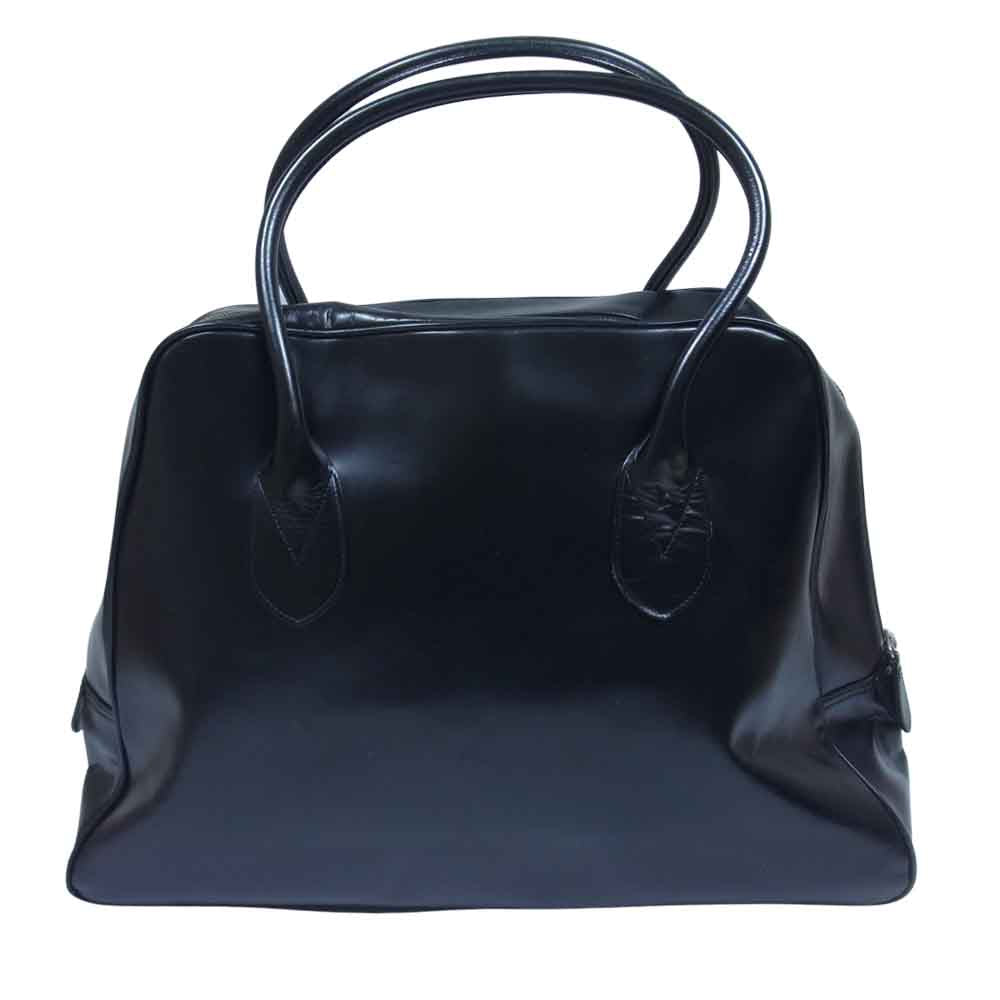COMME des GARCONS コムデギャルソン katsuyuki yoshida 吉田 台形 レザー バッグ ブラック系【中古】