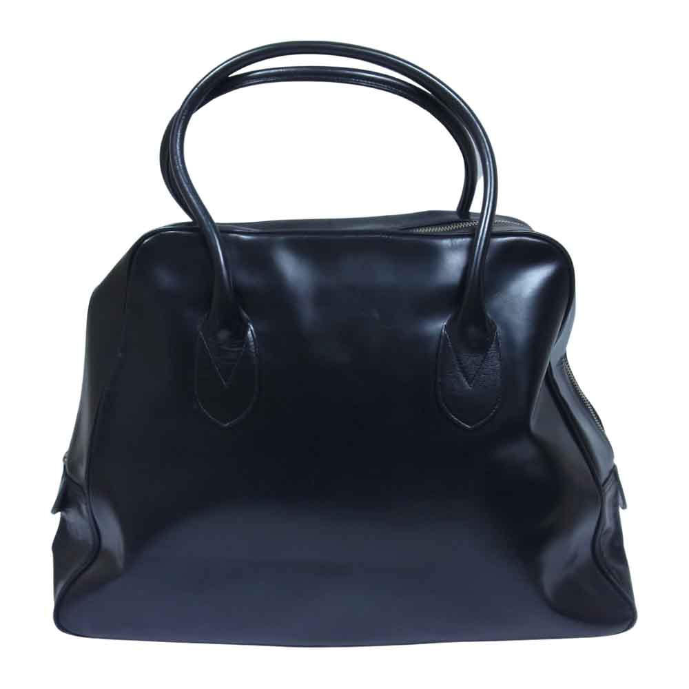 COMME des GARCONS コムデギャルソン katsuyuki yoshida 吉田 台形 レザー バッグ ブラック系【中古】